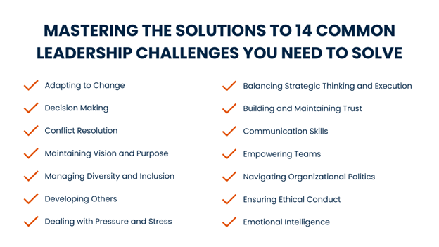 Mastering The Solutions To 14 Common Leadership Challenges You Need To Solve
